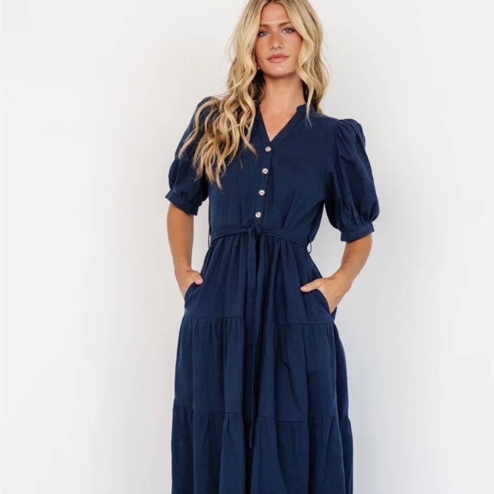 Baltic Born; Camille Maxi Dress - Button Down